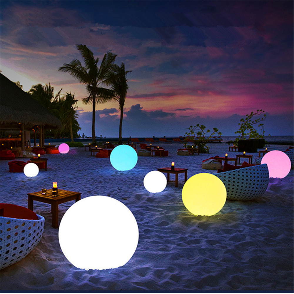 Outdoor Lighting Gazebo - 充電式LEDグローイングボールライト、子供、大人用、屋外グローブナイトライト、リモコン付き、庭の装飾に最適