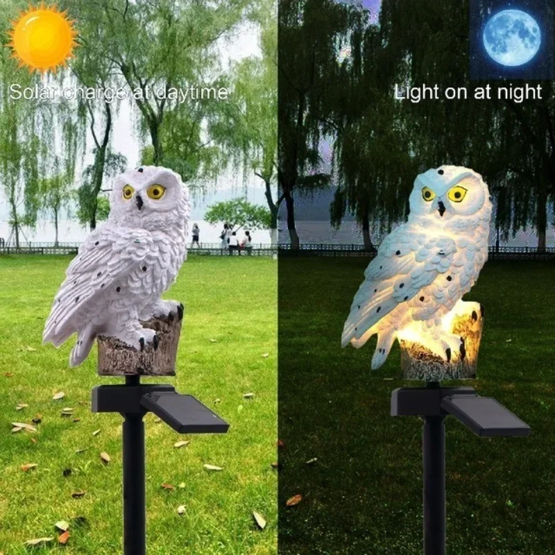 Outdoor Lighting Gazebo - フクロウの太陽光発電の芝生のフロアランプ,防水,景観照明,庭の装飾,LED,屋外照明