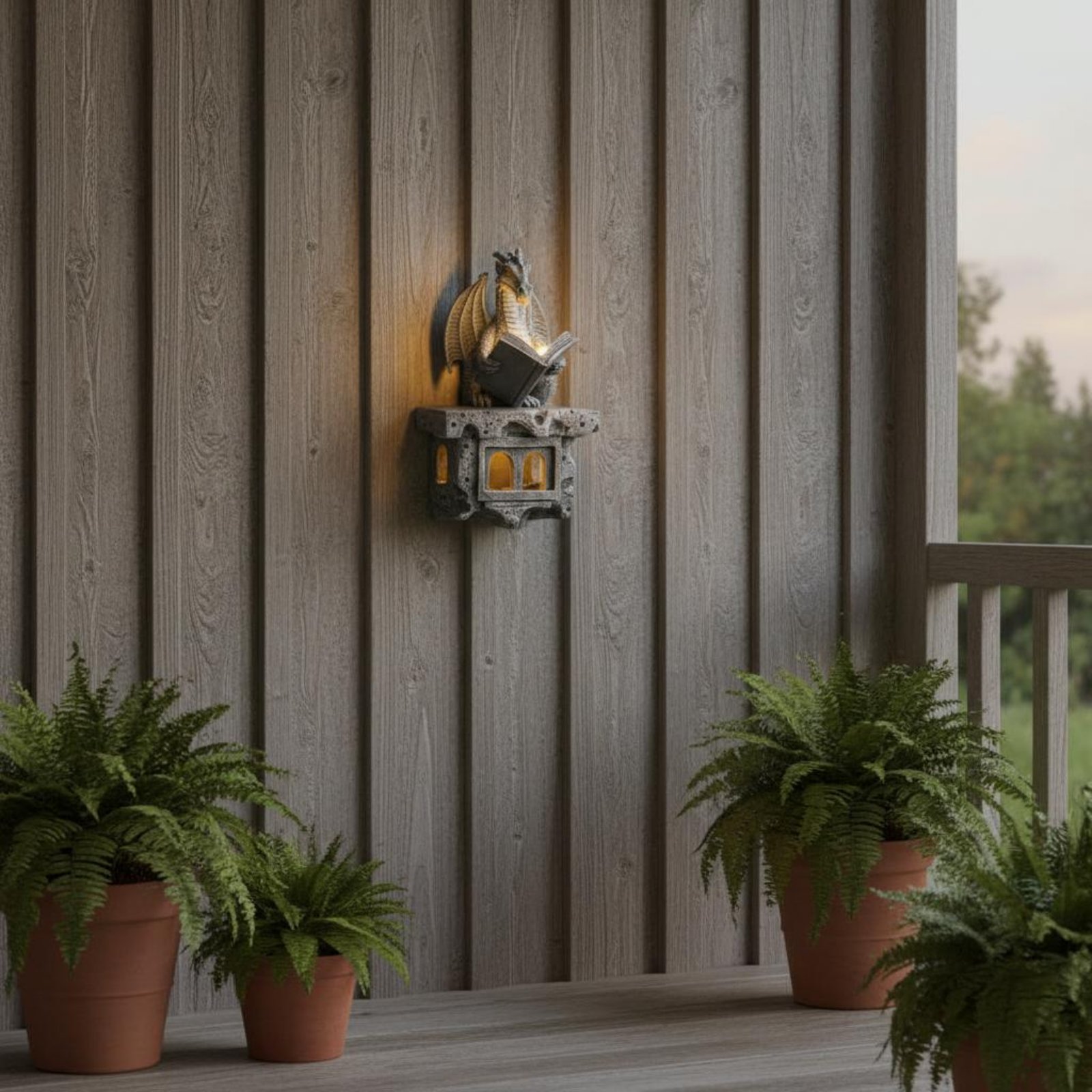 Outdoor Lighting Patio - ソーラーウィバーンウォールシャイン自動オン/オフ機能付きソーラーウィバーンシャイン魅惑的な庭の置物中世風装飾屋外照明パティオ用