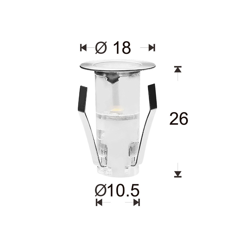 Outdoor Lighting Under Deck - ミニ防水LEDガーデンランプ,110-220V,地面に埋め込まれた,屋外の小道や庭の装飾に最適,10ユニット