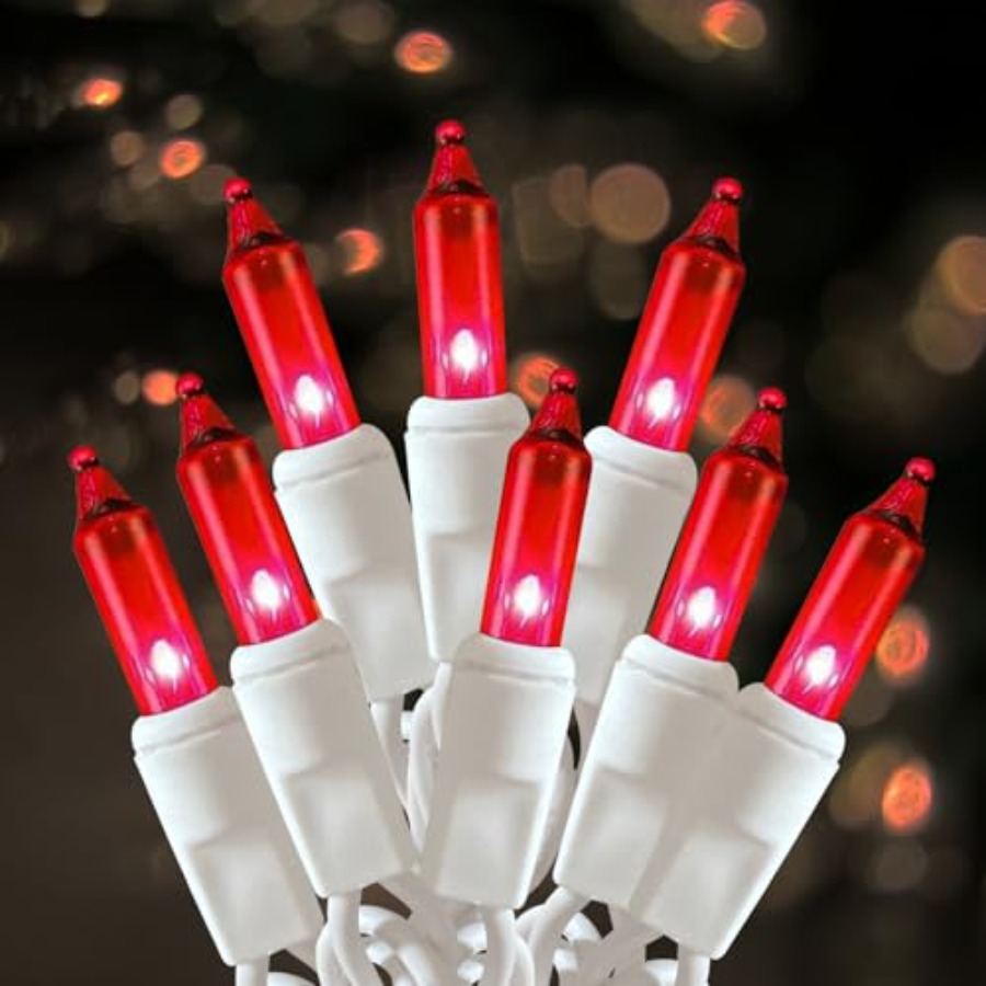 Outdoor Lighting Tree - クリスマスライト 100個入り クリスマスツリーストリングライト ホワイトワイヤー付き 屋外屋内クリスマスデコレーション ウェディングデコレーション用