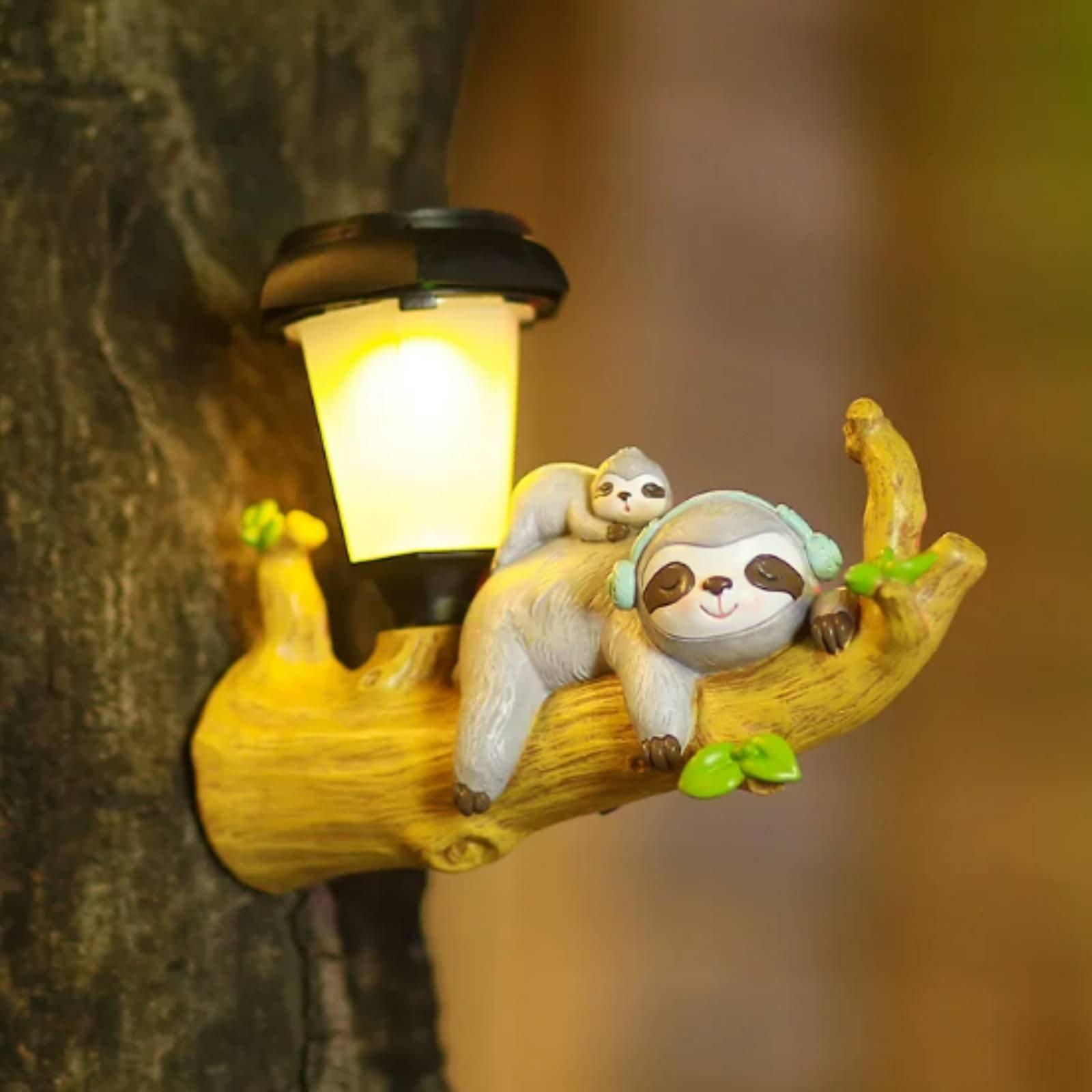 Outdoor Lighting Patio - 樹脂製ソーラー屋外吊り下げライト動物モチーフ防水ガーデンランプ庭パティオ装飾用