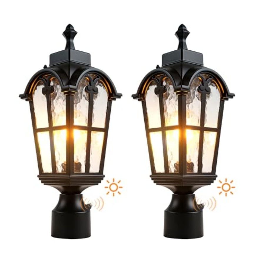 Outdoor Lighting Battery - センサー屋外ポストライト防水ポストライト器具屋外防錆防水エクステリアランプポスト照明フロントドア用