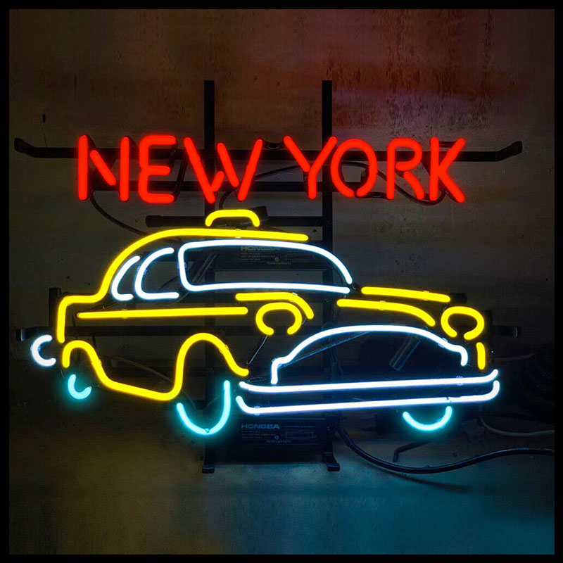 Outdoor Lighting New York - ニューヨークのタクシーのネオンサイン、バーの看板、商業用ライト、手作りのライト、店舗のランプ、ガレージ、部屋の装飾