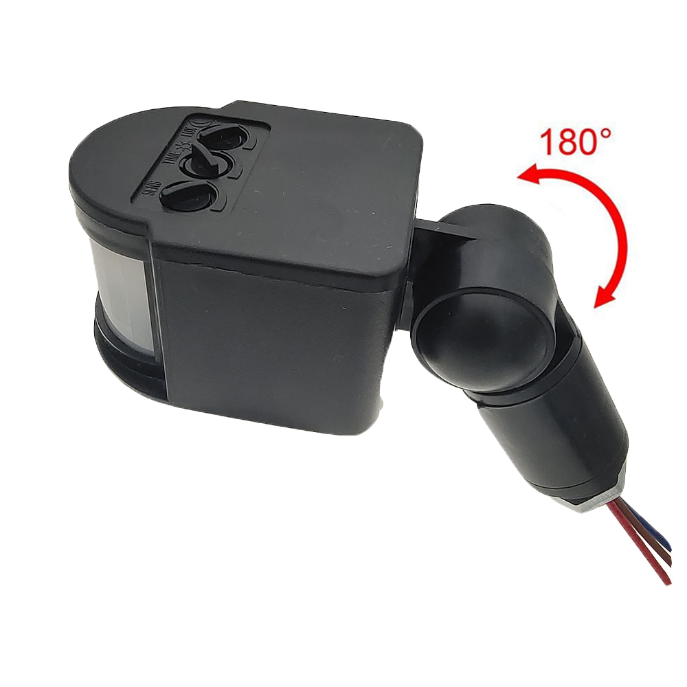 Outdoor Lighting Timer Switch - 赤外線自動検出器,LEDライト,モーションセンサー,180度回転,屋外タイマー,220v