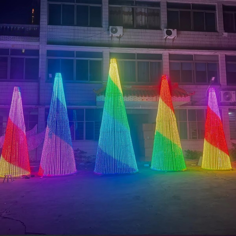 Outdoor Lighting Tree - LEDクリスマスツリーライト 大型屋外防水 プログラム可能なDMX音楽同期街路照明