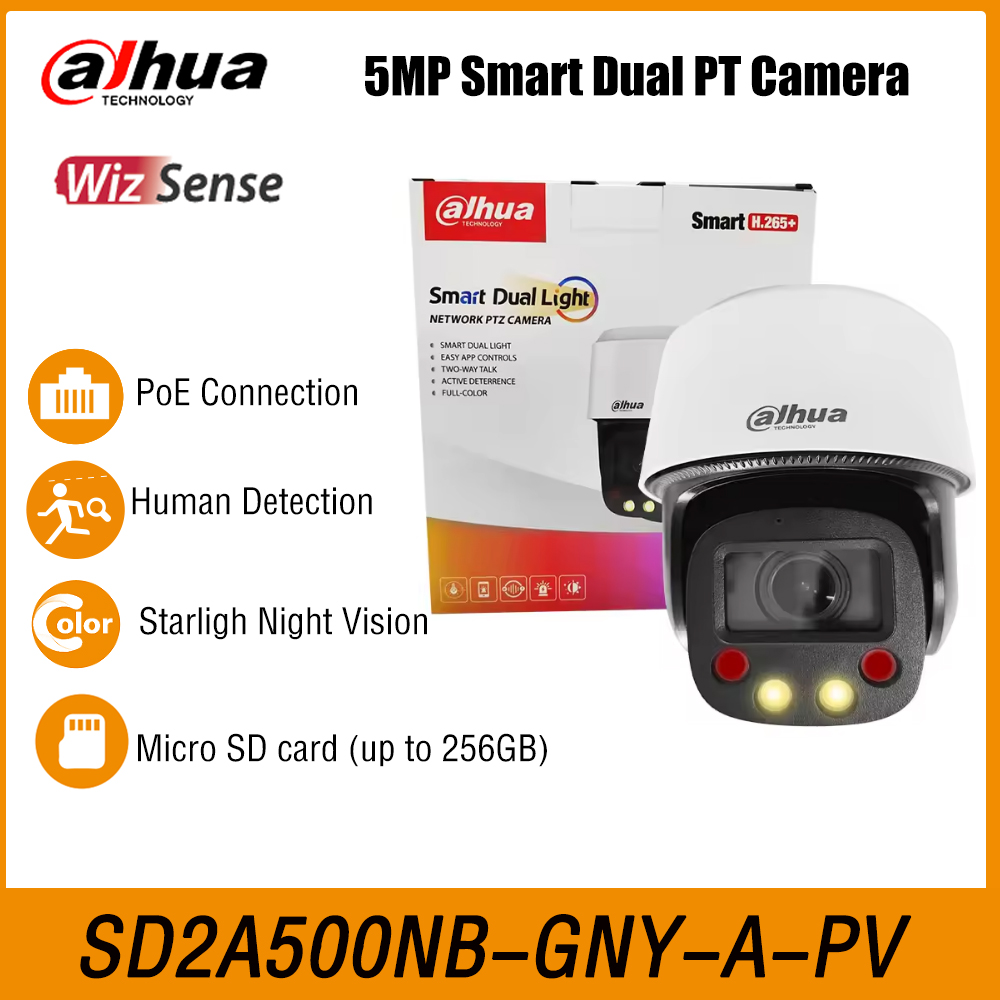 Outdoor Lighting Under Roof - Dahua SD2C405NB-GNY-A-PV-S2 4MP フルカラー 5x 2.7–13.5mm