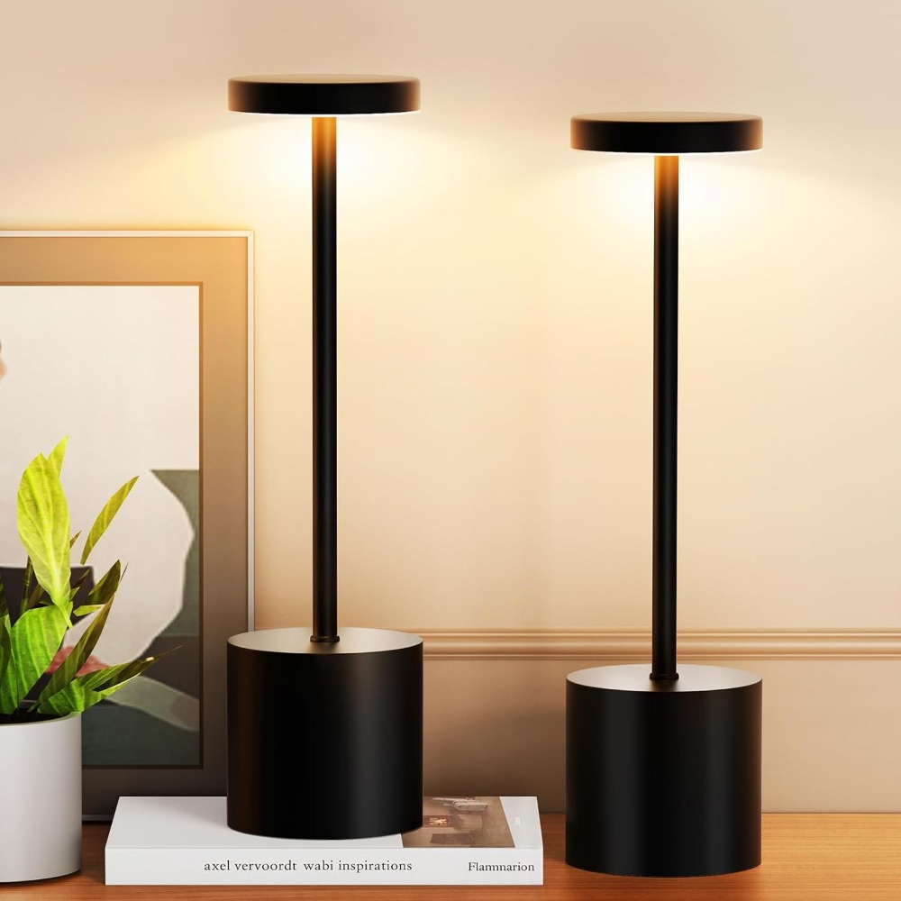 Outdoor Lighting Battery - コードレステーブルランプセット 5000mAhバッテリー タッチコントロール 無段階調光 3モード 防水
