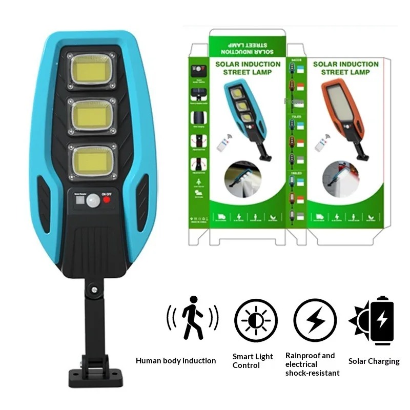 Outdoor Lighting Sensor - LEDソーラーライト屋外ガーデン街路灯、モーションセンサーとリモコン付き、防水ウォールライト、ガレージ投光器用