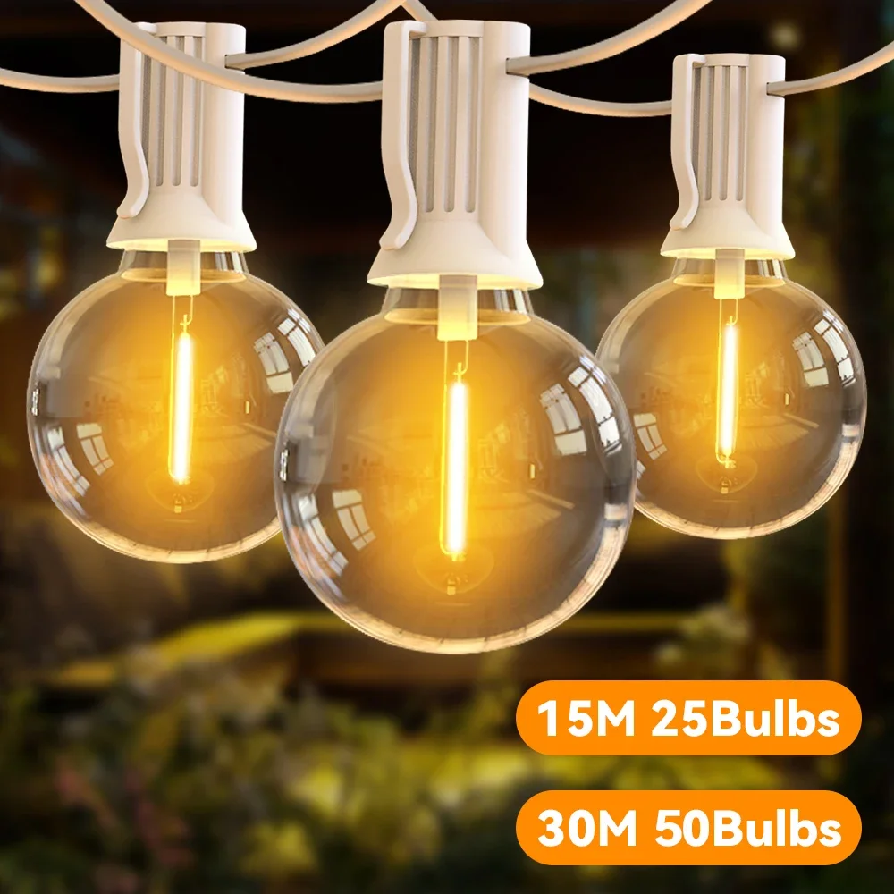 Outdoor Lighting Driveway - 30 メートル 15 メートル妖精ストリングライト G40 LED