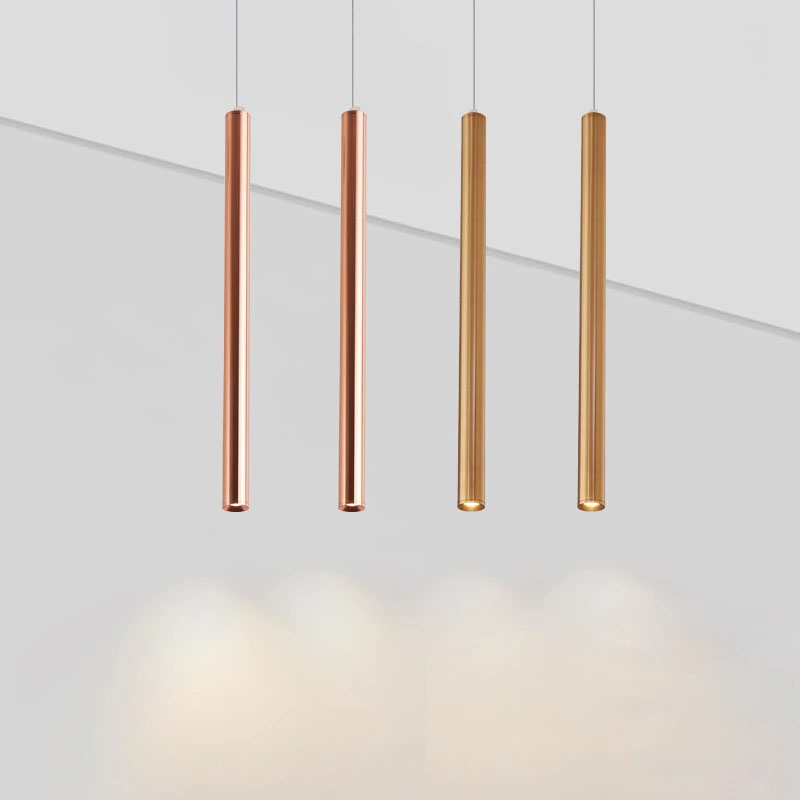 Outdoor Lighting Pendant - 長い銅のバラの形をしたLEDランプ,金と銀の色,バー,キッチン,バー,倉庫,新しいコレクション
