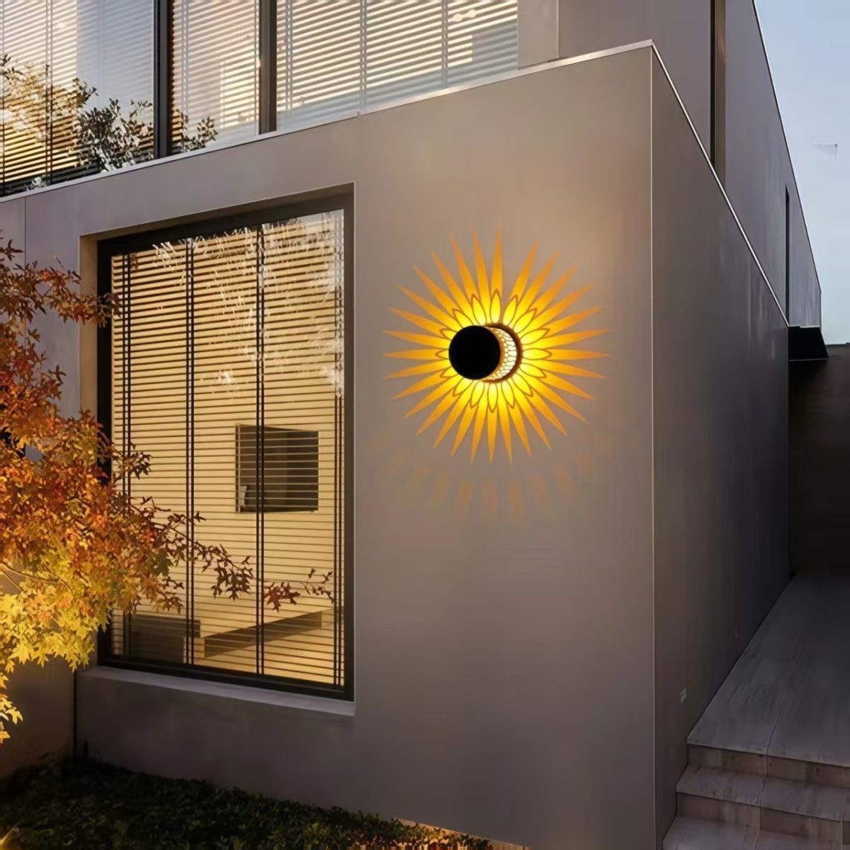 Outdoor Lighting Pathway - ソーラーパワーセンサーガーデンライト防水LED屋外ランプ、通路、パティオ、庭、芝生、家の景観装飾用、スタイリッシュ
