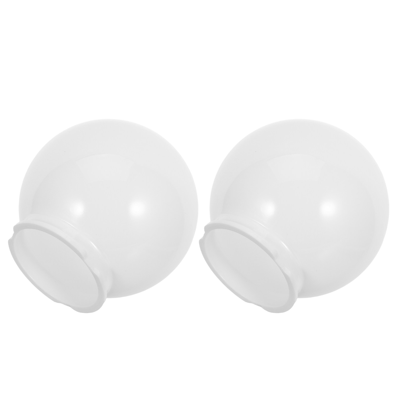 2個入り屋外用球形ランプシェード、白いモダンな交換用ランプカ - Outdoor Lighting Patio のレビューと価格