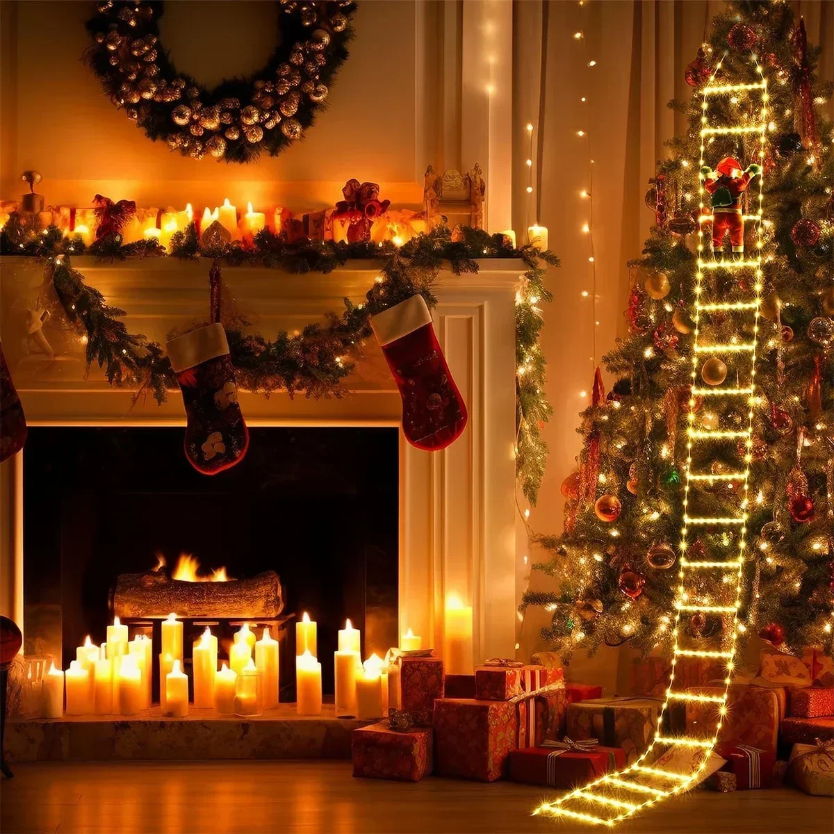 クリスマスデコレーション用LEDストリングライト,吊り下げス - Outdoor Lighting Tree のレビューと価格
