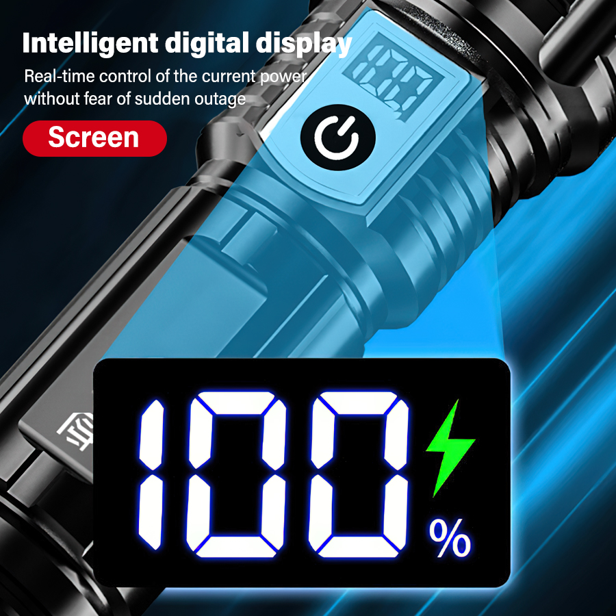 ハイパワー 200000LM LED 懐中電灯内蔵バッテリー - Outdoor Lighting Battery のレビューと価格