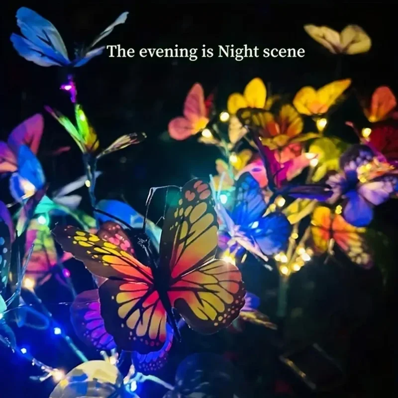 ソーラー LED バタフライガーデンライト防水カラフルな屋外 - Outdoor Lighting Gazebo のレビューと価格