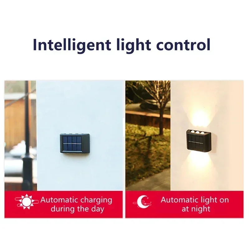 LEDソーラーライト 屋外防水 ソーラーウォールランプ 上下 - Outdoor Lighting Ideas のレビューと価格