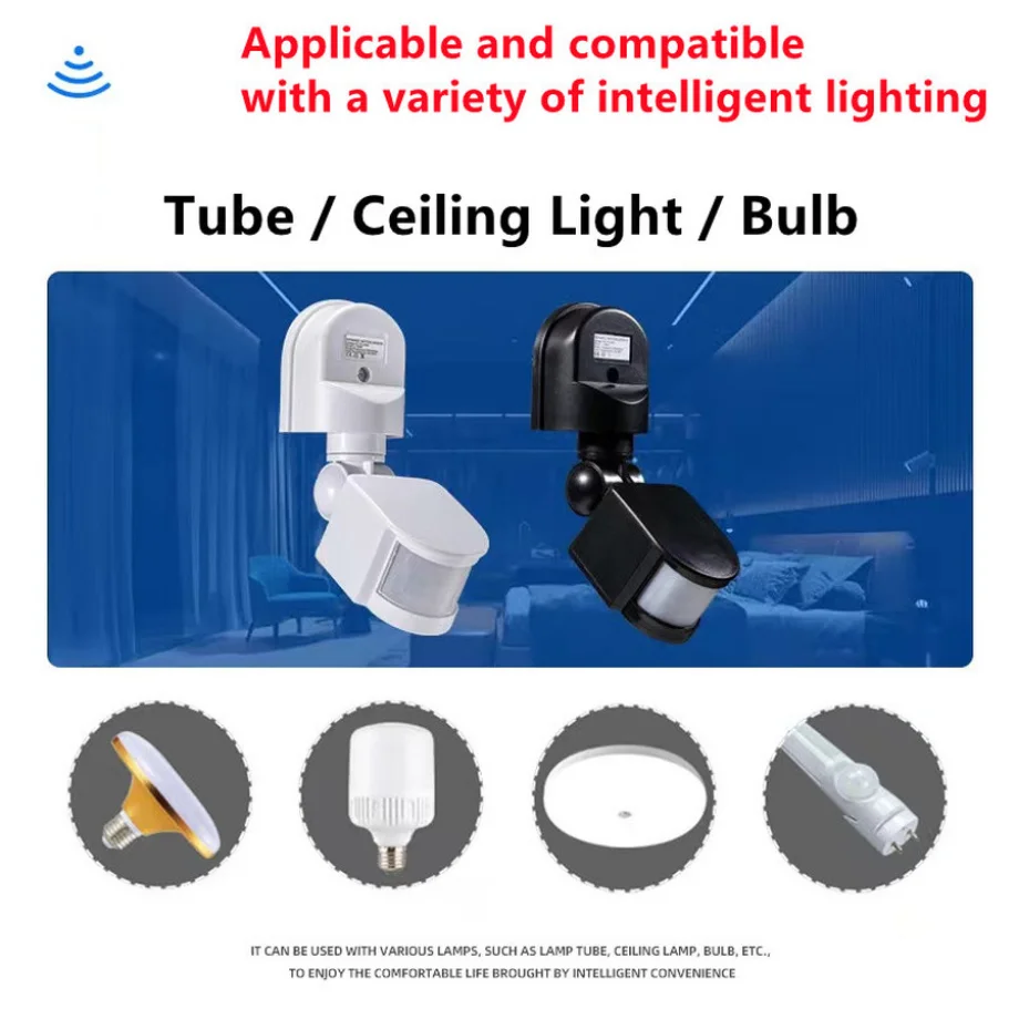 LEDライト付き自動赤外線センサー,モーションセンサー,18 - Outdoor Lighting Timer Switch のレビューと価格