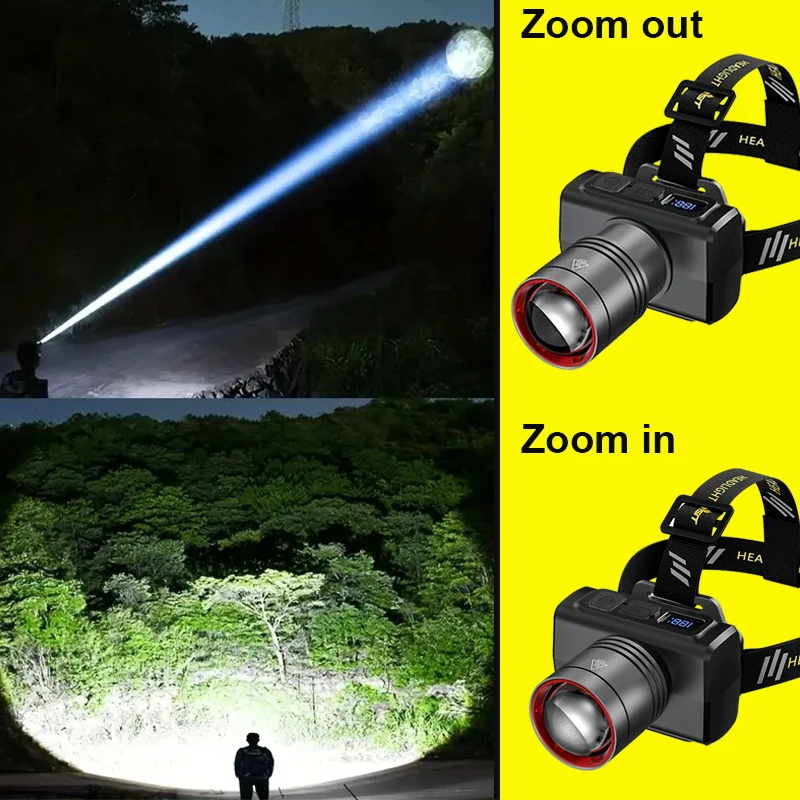 2026 LEDデジタル充電式ヘッドランプ 超高輝度ヘッドL - Outdoor Lighting Sensor のレビューと価格