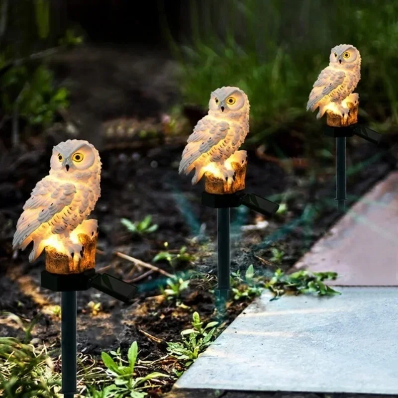 フクロウの太陽光発電の芝生のフロアランプ,防水,景観照明,庭 - Outdoor Lighting Gazebo のレビューと価格