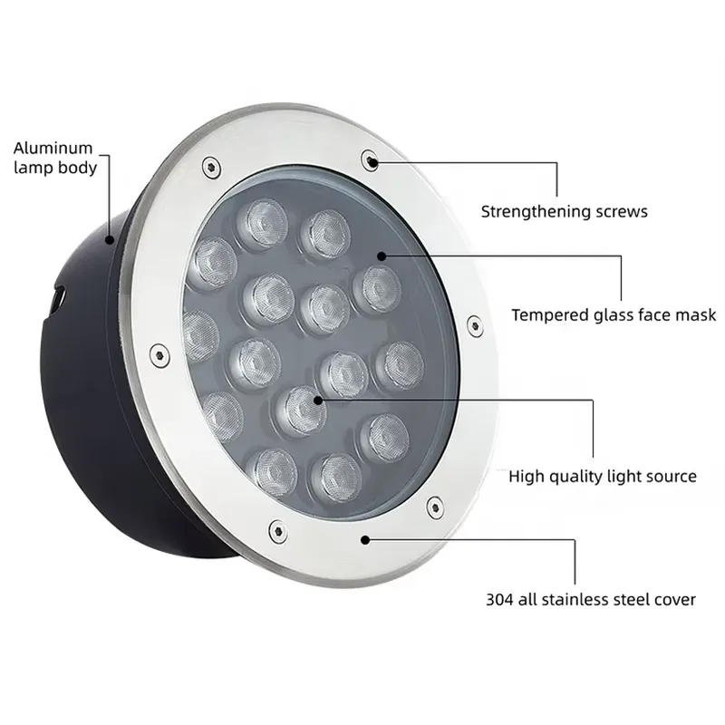 防水IP67 LED地下灯 12V 24V RGB 屋外埋め - Outdoor Lighting In Ground のレビューと価格