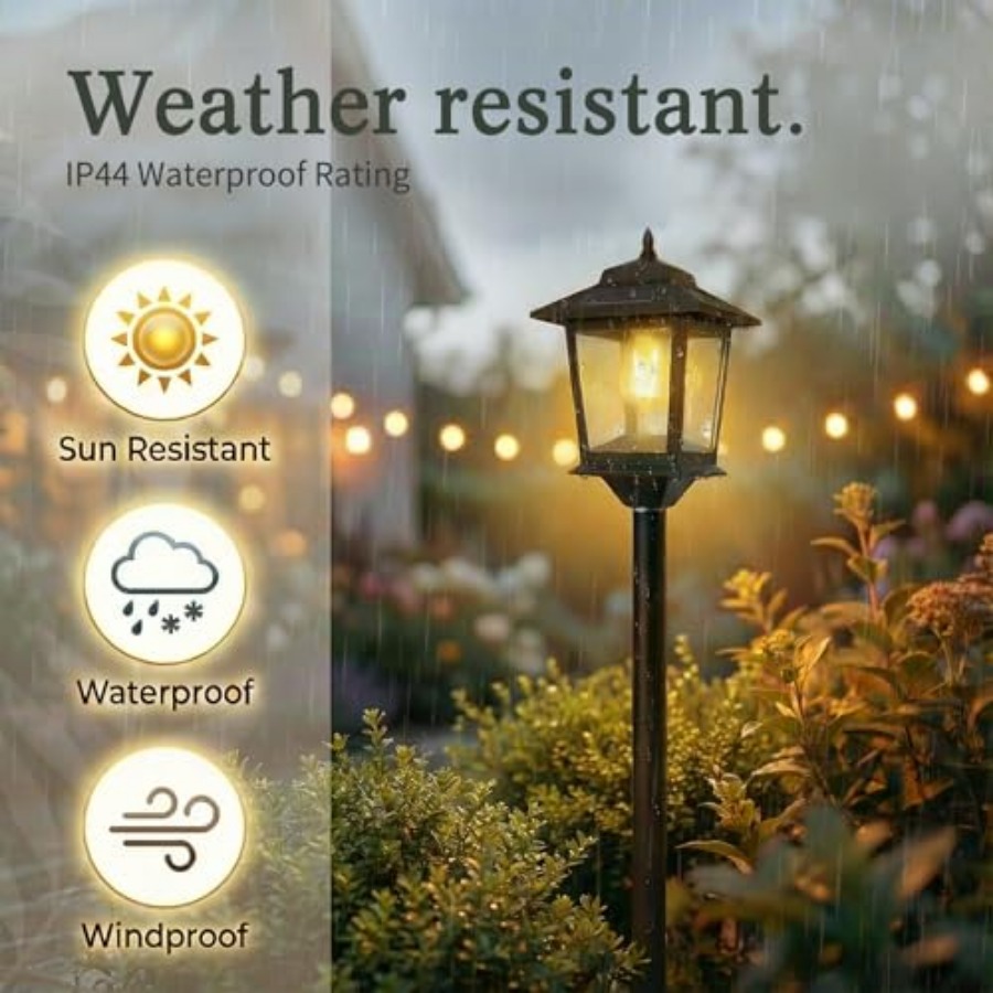 屋外ソーラーポストライト、2個パック63インチ夕暮れから夜明 - Outdoor Lighting Patio のレビューと価格