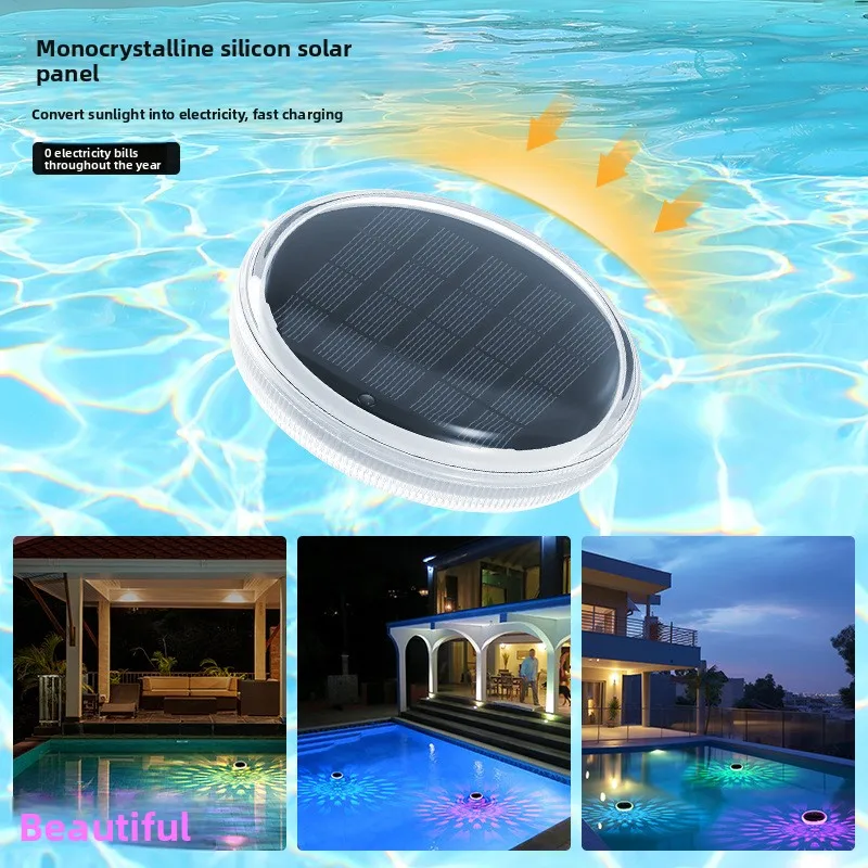 ソーラー式屋外噴水ライト、池の水面照明、景観照明、家庭用、プ - Outdoor Lighting Sensor のレビューと価格