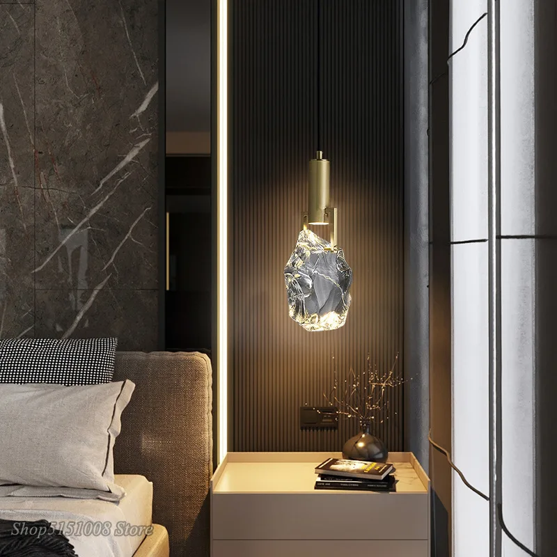 北欧スタイルのクリスタルledハンギングランプ,豪華なデザイ - Outdoor Lighting Pendant のレビューと価格