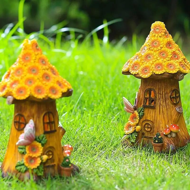 2026 Fuuny 樹脂製ツリーハウスソーラー装飾ライト小 - Outdoor Lighting Tree のレビューと価格