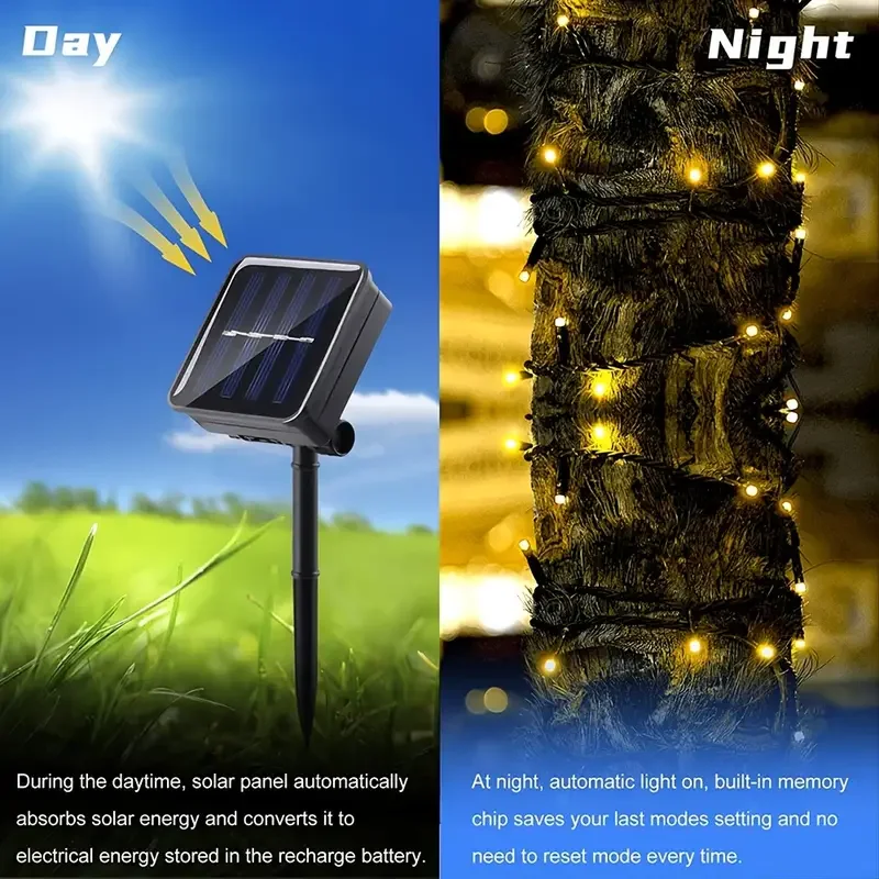 防水ソーラーLEDストリングライト,星空,大気,クリスマス, - Outdoor Lighting Driveway のレビューと価格