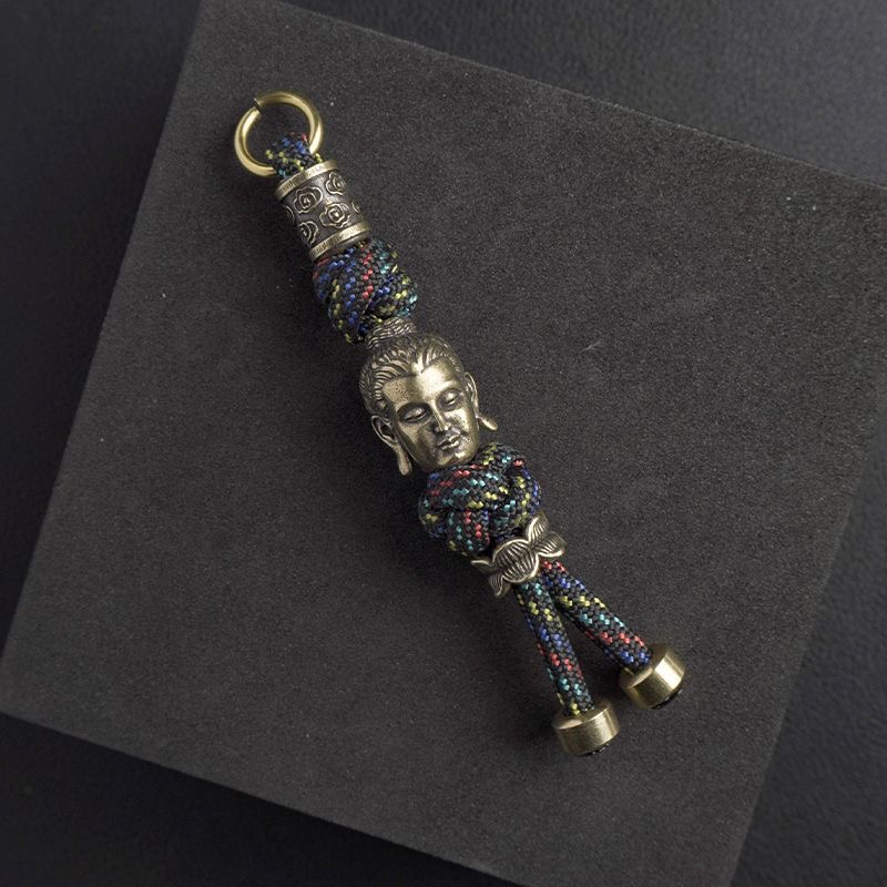 男性用の手作り真鍮キーホルダー,手編みの車のキーリング,刻ま - Outdoor Lighting Pendant のレビューと価格