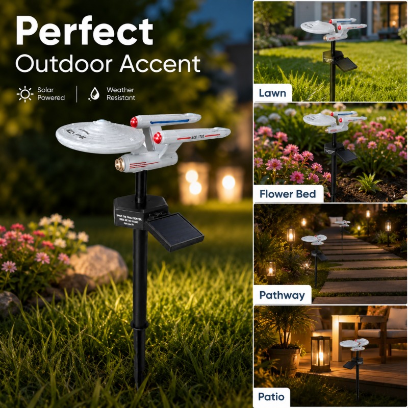 スタートレック USS エンタープライズ ソーラーガーデンス - Outdoor Lighting Gazebo のレビューと価格