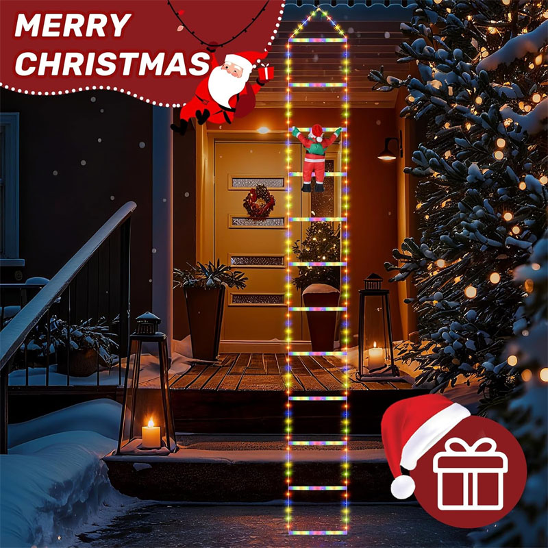 LEDクリスマスライト クリスマス装飾用はしご型ライトストリ - Outdoor Lighting Tree のレビューと価格