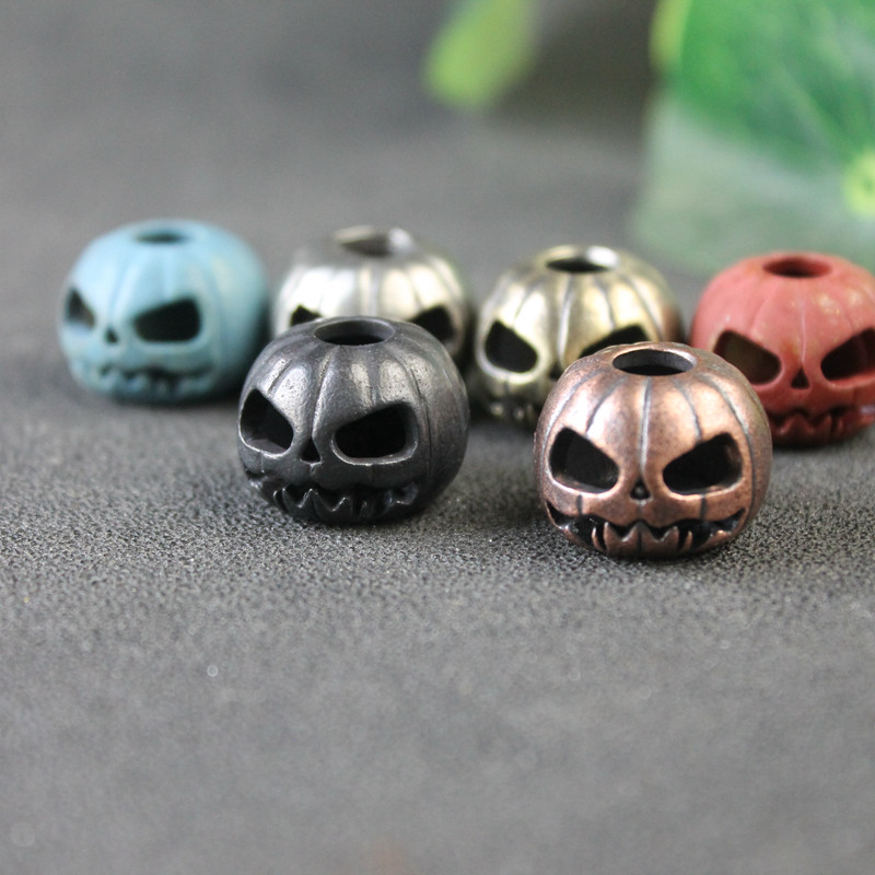 ハロウィンカボチャの頭蓋骨の顔ランタン EDC 真鍮ナイフビ - Outdoor Lighting Pendant のレビューと価格