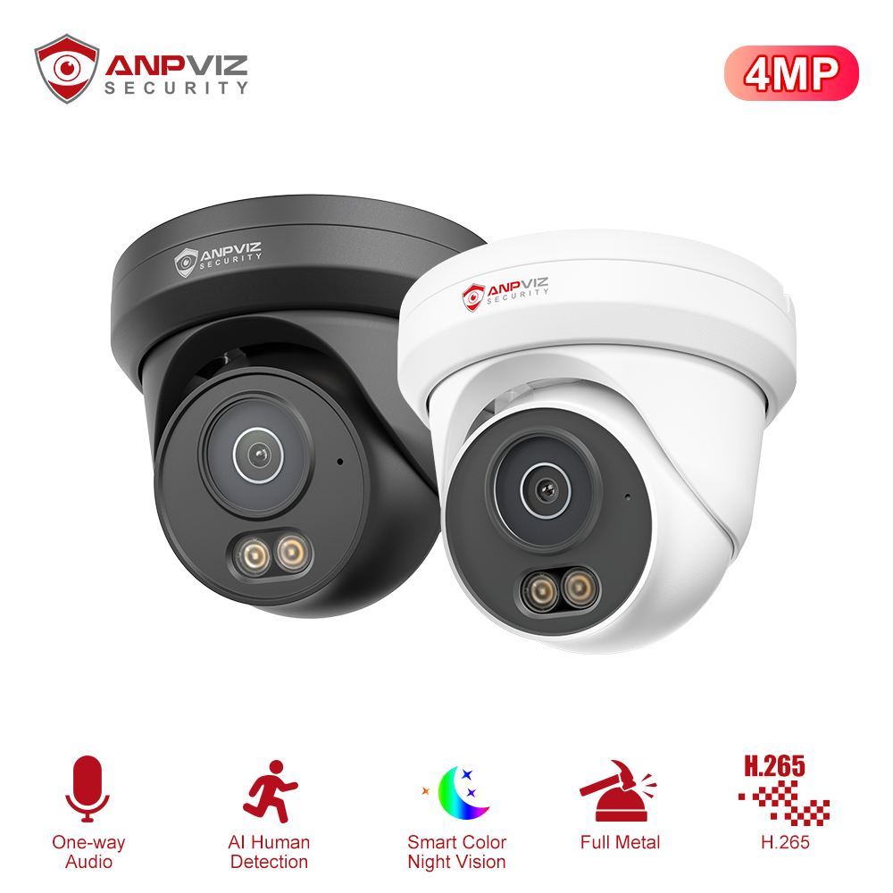 Anpviz 4MP PoEカメラ フルメタルタレット型セキ - Outdoor Lighting Under Roof のレビューと価格