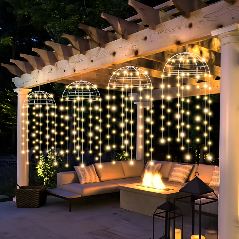 フェアリーキャノピーグローアンブレラストリングライト、屋外ポ - Outdoor Lighting Pendant のレビューと価格