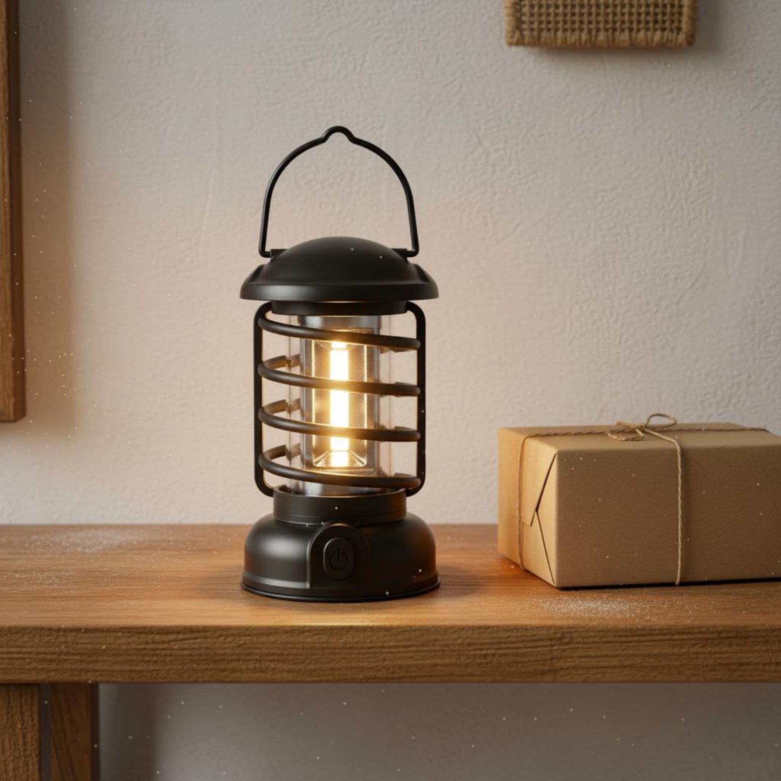 レトロキャンプランタン双方向電源ヴィンテージデザイン発光コン - Outdoor Lighting Battery のレビューと価格