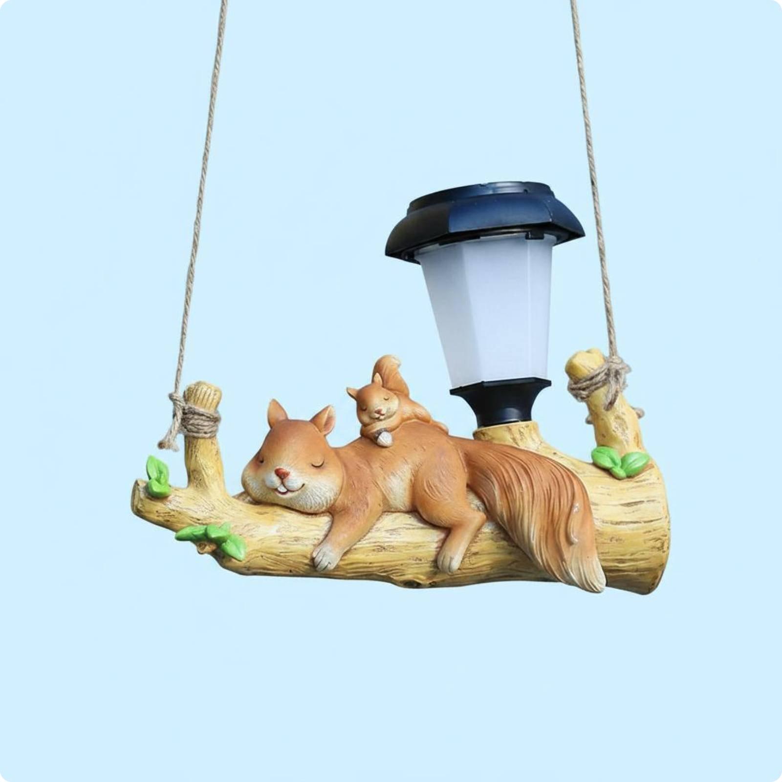 樹脂製ソーラー屋外吊り下げライト動物モチーフ防水ガーデンラン - Outdoor Lighting Patio のレビューと価格