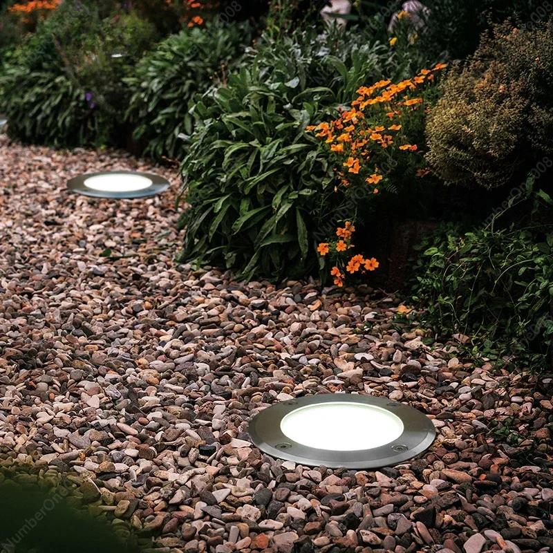 LEDステンレス鋼埋め込み式ライト3W屋外芝生スポットライト - Outdoor Lighting Tree のレビューと価格