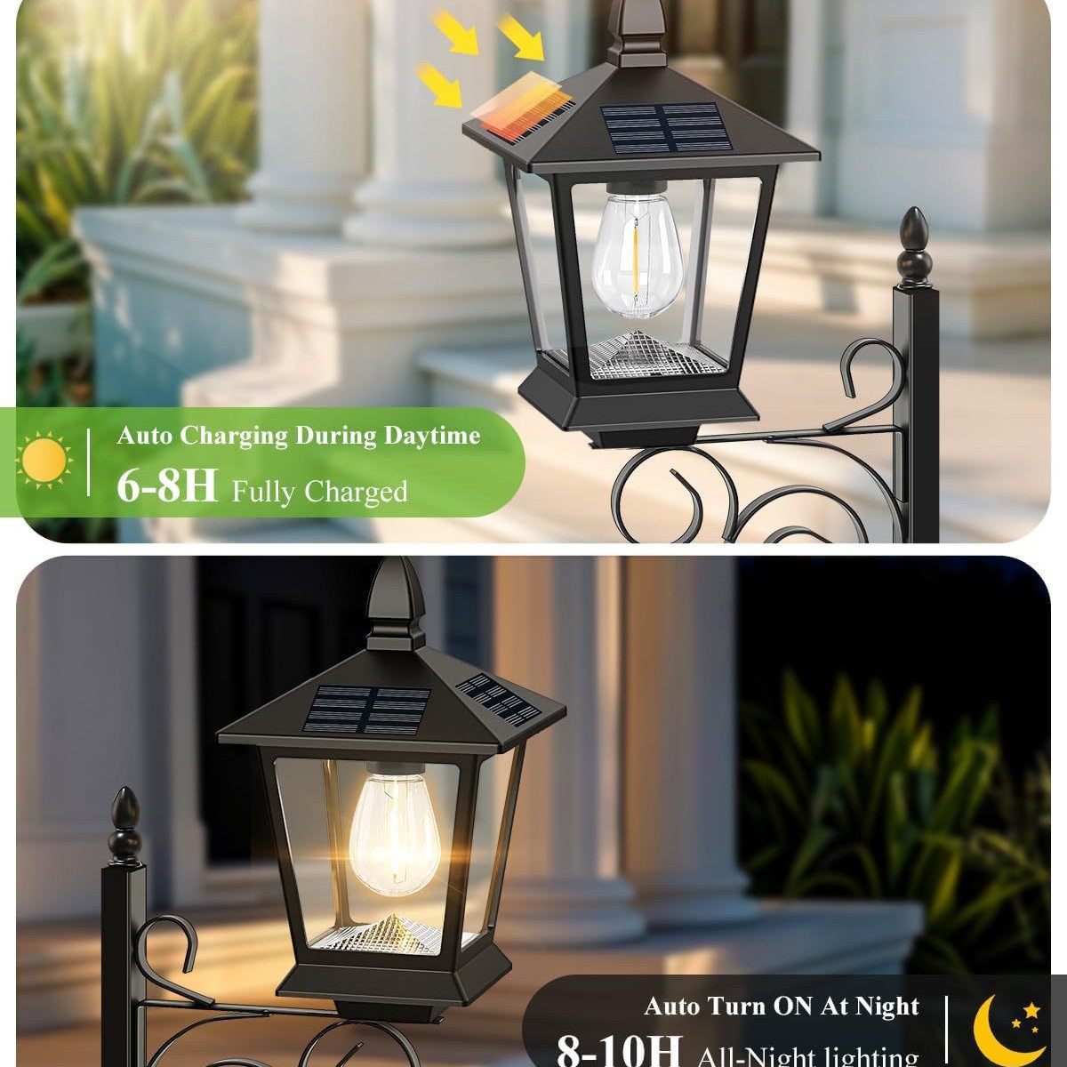 2 in 1 ソーラープランターランプ 防水 暖白色 屋外壁 - Outdoor Lighting Patio のレビューと価格