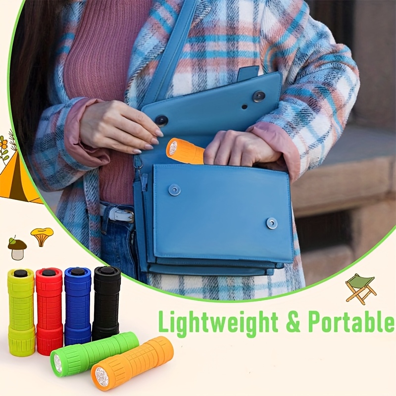 ミニポータブル懐中電灯 9 XPE ランプビーズ 3 個の  - Outdoor Lighting Battery のレビューと価格