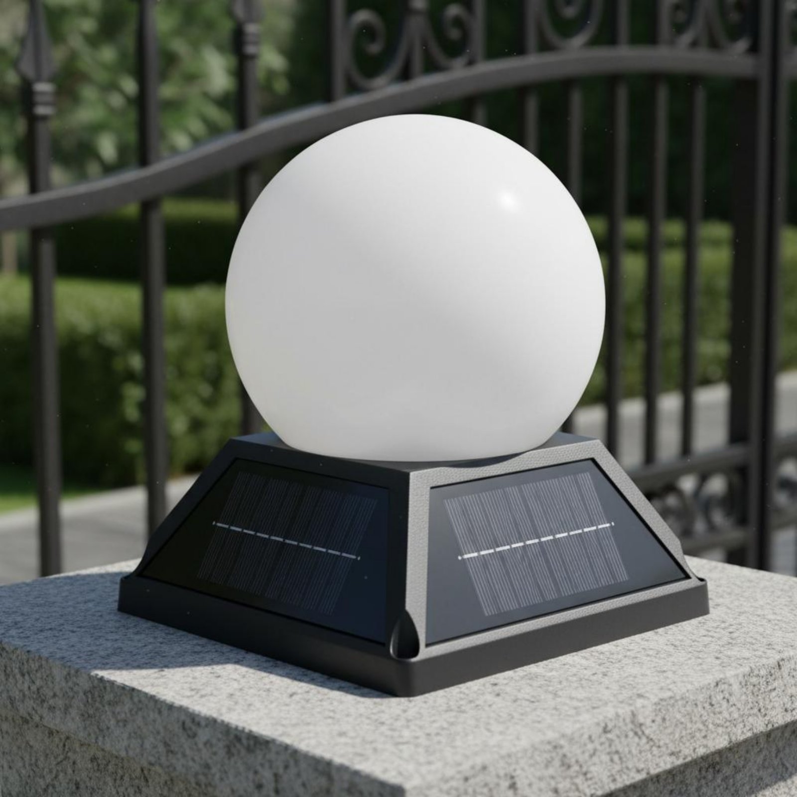 ソーラーポストキャップライトワイヤレスコントローラー制御ソー - Outdoor Lighting Globes のレビューと価格