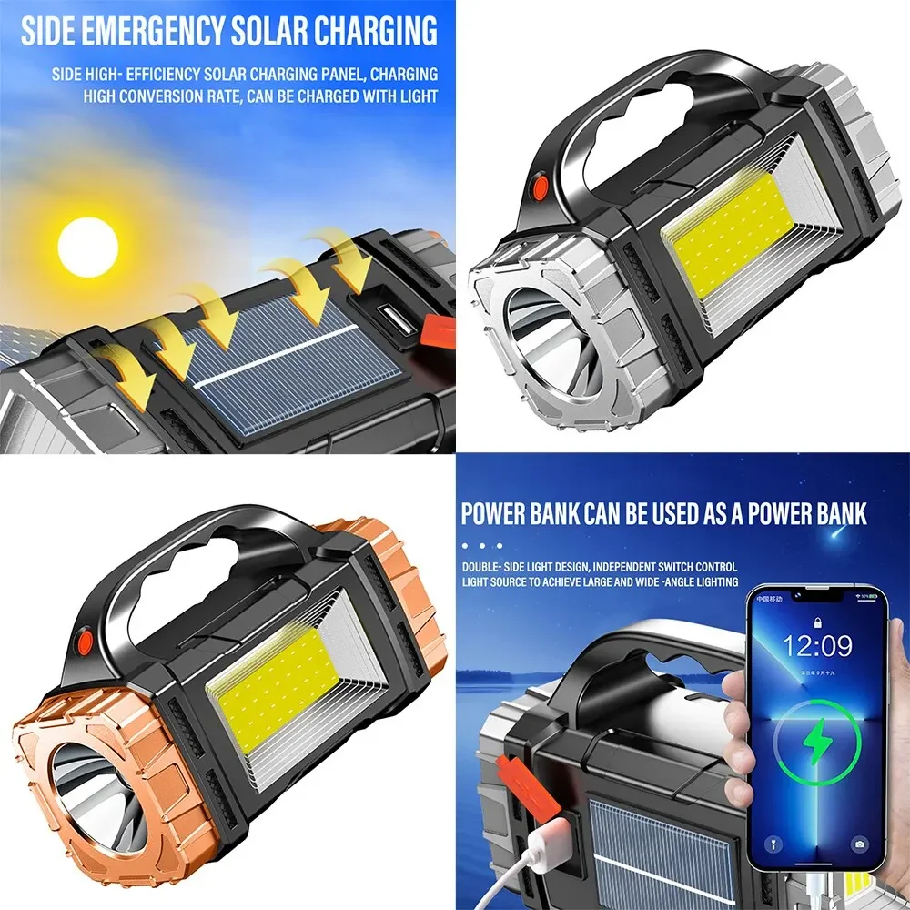新しいアップグレード充電式ハイパワーソーラー LED 懐中電 - Outdoor Lighting Ideas のレビューと価格