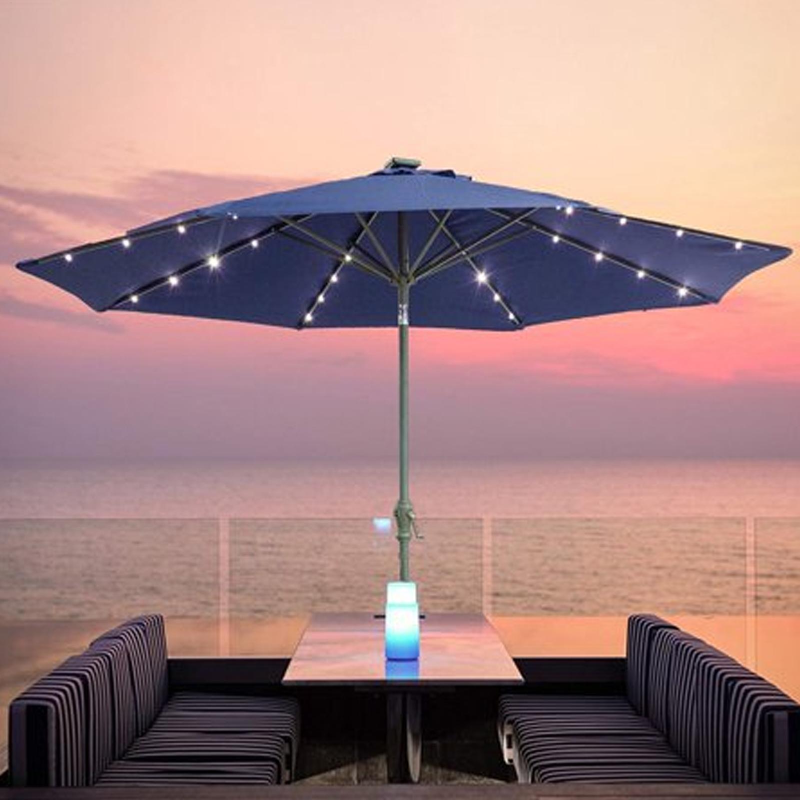 ソーラーアンブレラストリングライト 104LED パラソルス - Outdoor Lighting Gazebo のレビューと価格