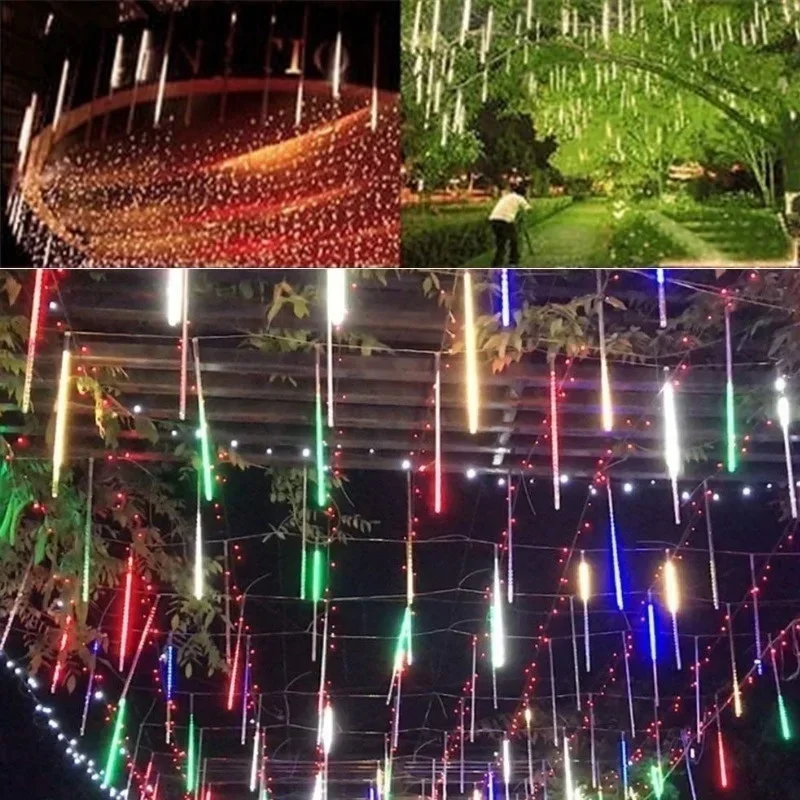 30 センチメートル/50 センチメートル防水流星雨雨 8  - Outdoor Lighting Tree のレビューと価格