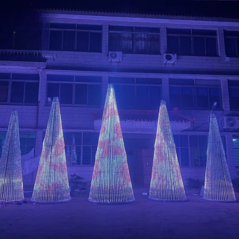 LEDクリスマスツリーライト 大型屋外防水 プログラム可能な - Outdoor Lighting Tree のレビューと価格