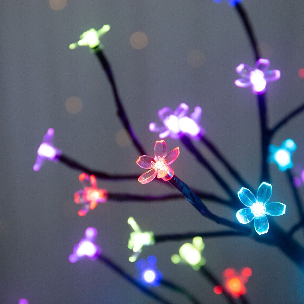 1/2PC 20LED 桜の枝ライト屋内屋外ホームデコレーシ - Outdoor Lighting Tree のレビューと価格