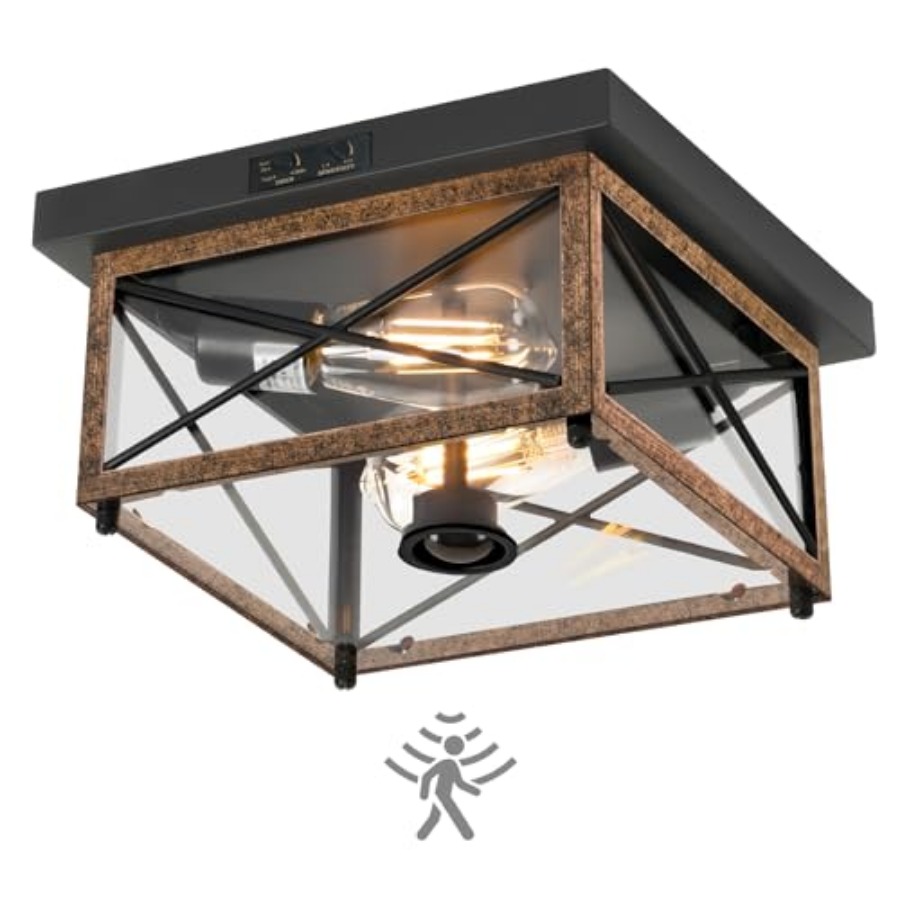 モーションセンサー付き屋外シーリングライト、屋外用フラッシュ - Outdoor Lighting Sensor のレビューと価格