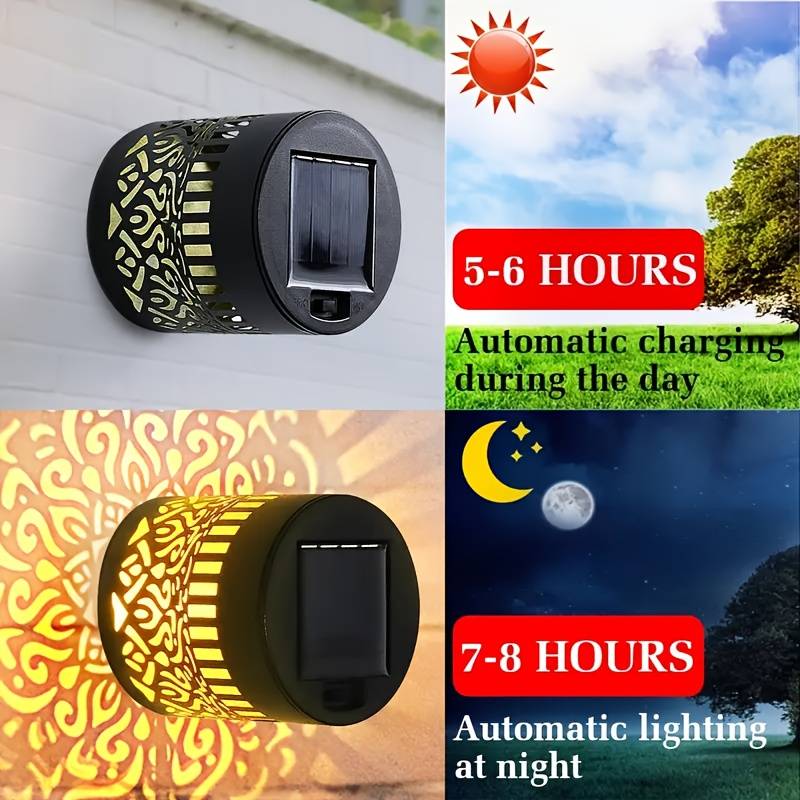 2個セット ソーラーガーデンライト IP65 耐久性のある金 - Outdoor Lighting Driveway のレビューと価格