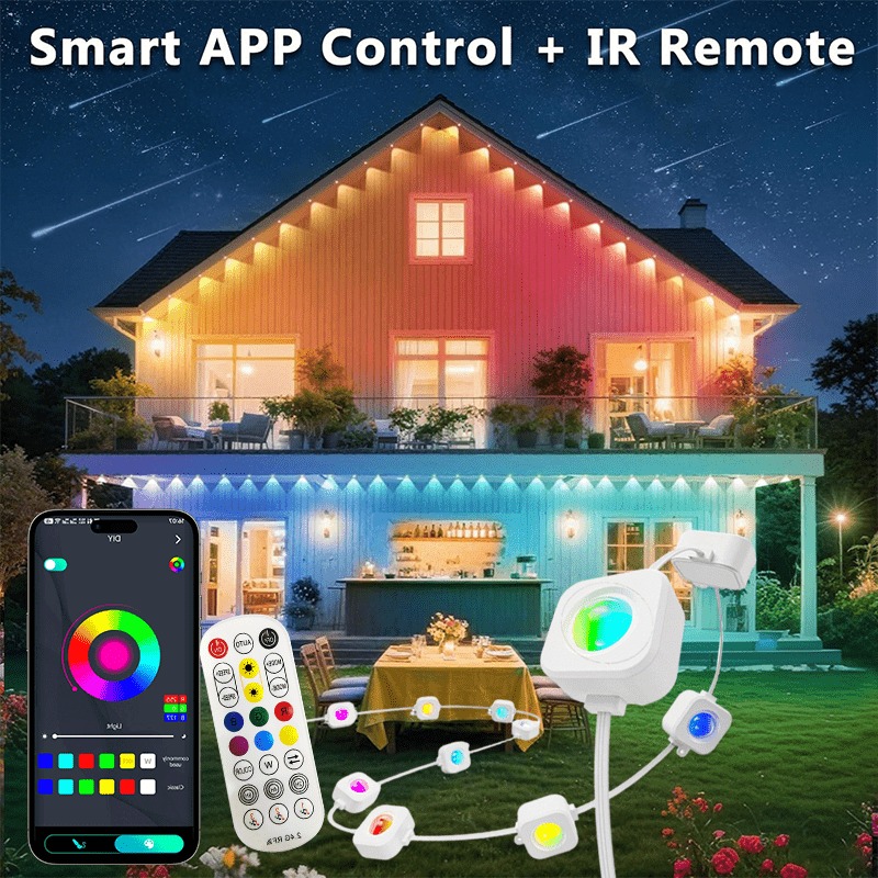 スマート屋外軒先ライト、常設屋外照明、IP67防水、アプリ制 - Outdoor Lighting Timer Switch のレビューと価格